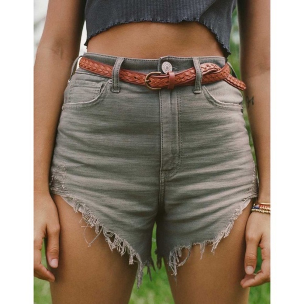 American Eagle Highest Waist Denim Mom Shorts